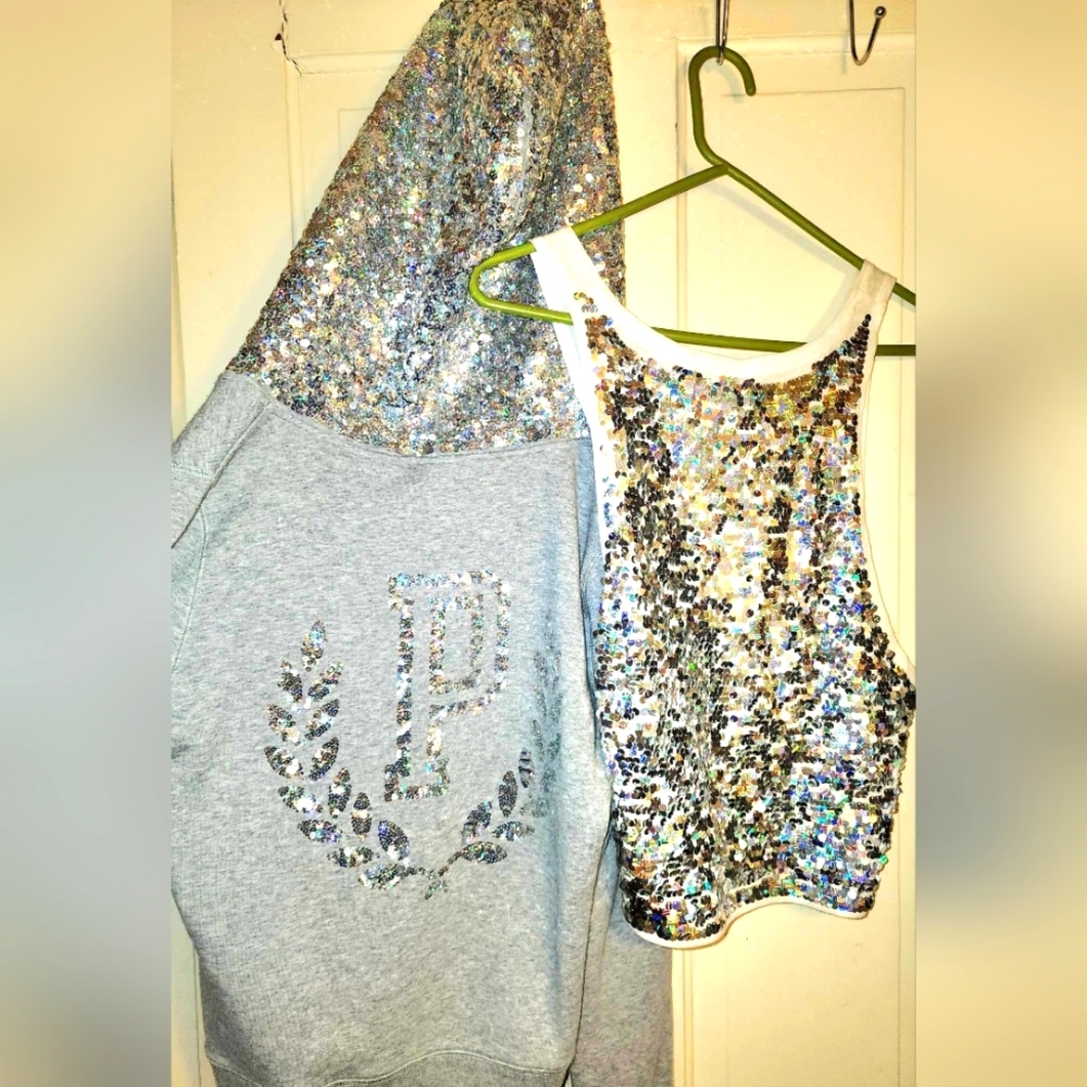Victoria secret sweatshirt and tank